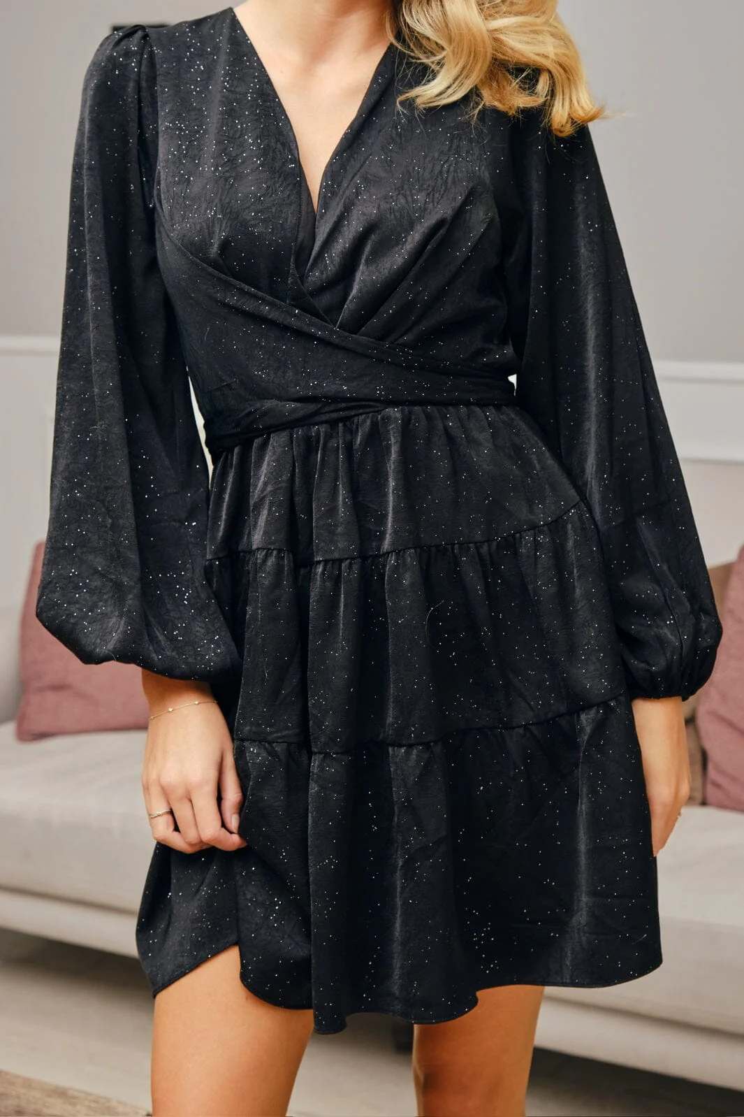 Neo Noir Vivina Glitter Dress