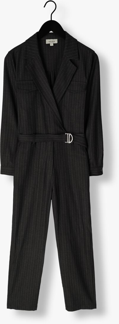 zwarte aaiko jumpsuit jessie pinstripe vis 548