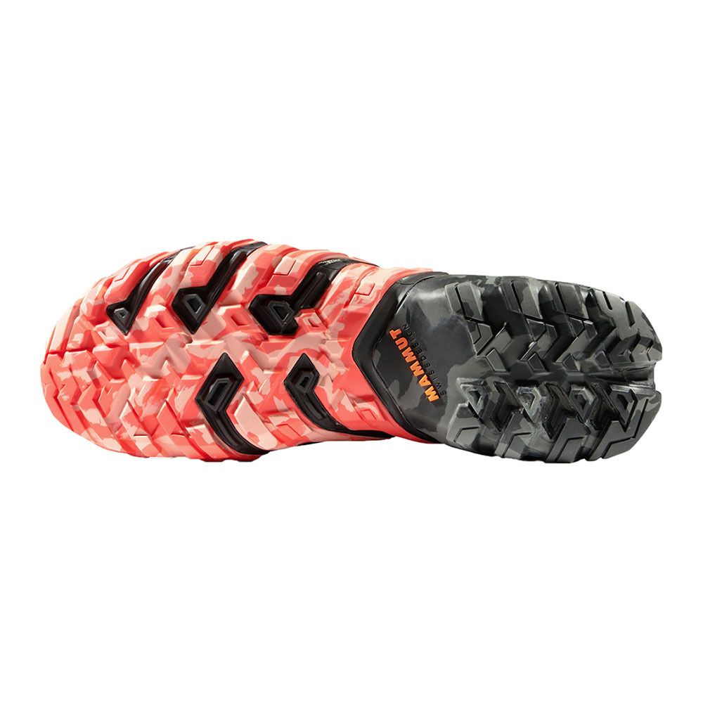 Mammut AEGILITY PRO MID - Chaussures de randonné Femme black/dark salmon