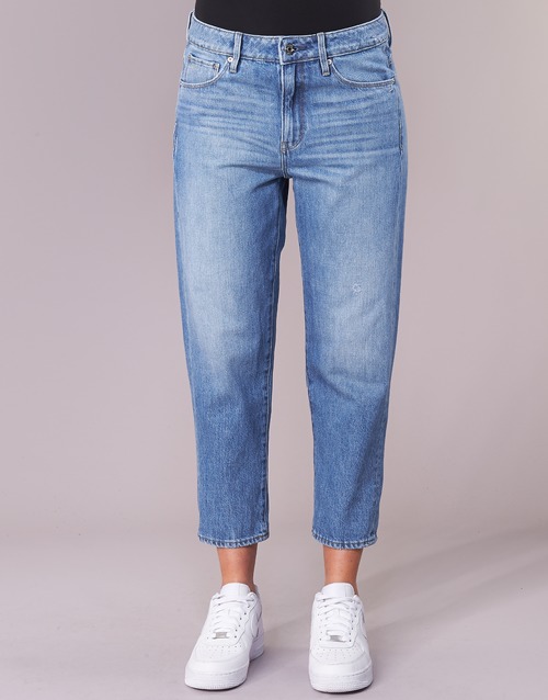 G-Star Raw - 3301 HIGH BOYFRIEND 7/8 WMN - Lt aged small destroy