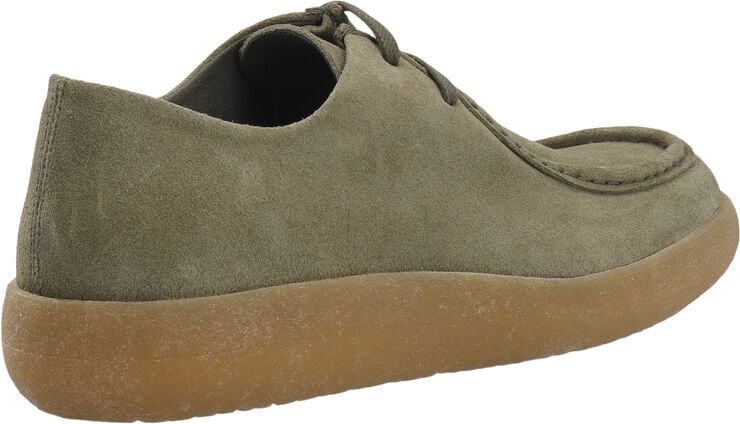 Bianco BIAASHER Moc Toe Lace Up Shoe Suede Olive