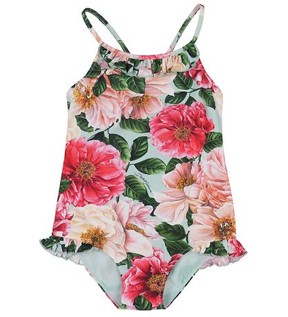 Dolce & Gabbana Bådedragt - Blå m. Rosa Blomster
