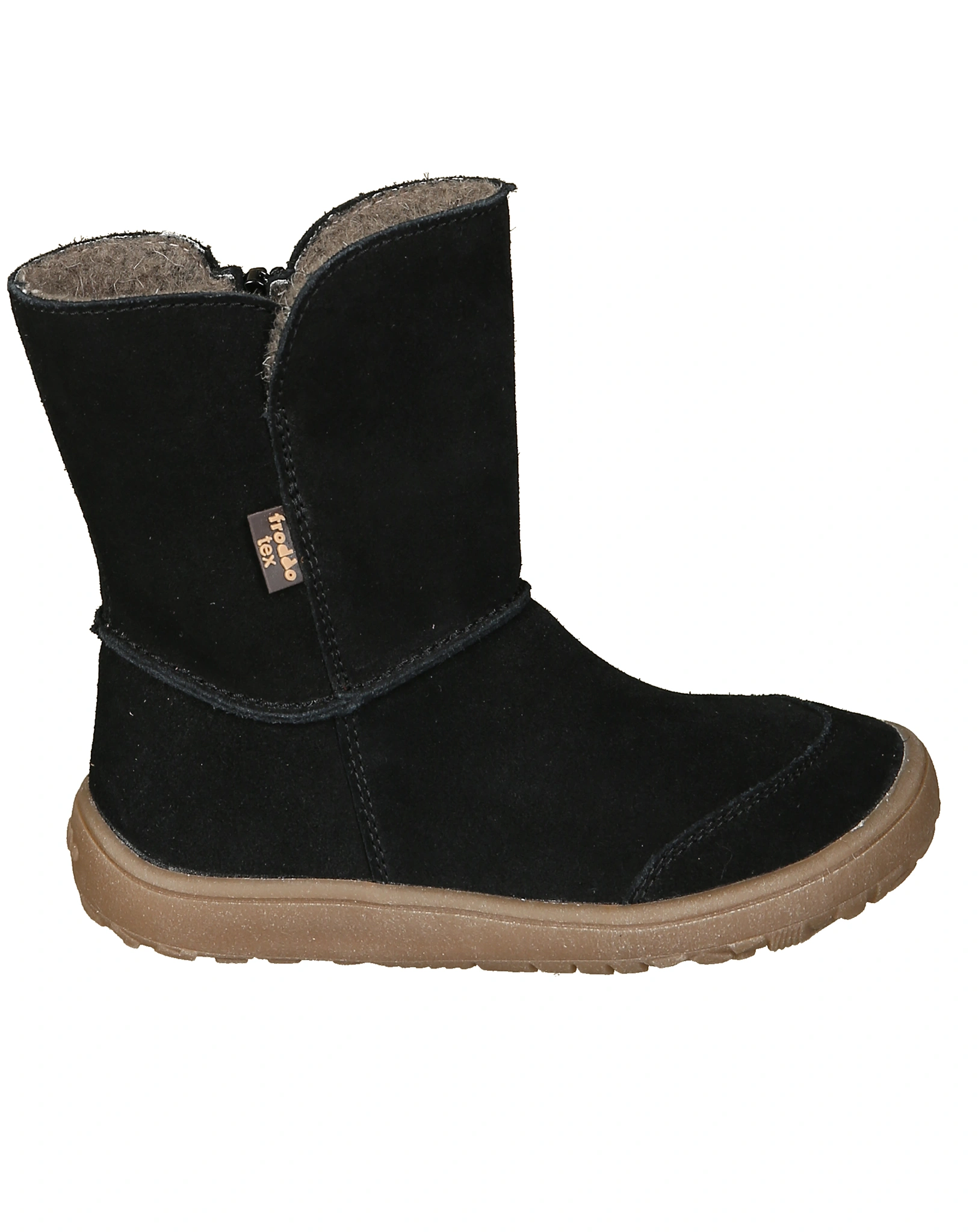 Winterstiefel BAREFOOT TEX SUEDE in black