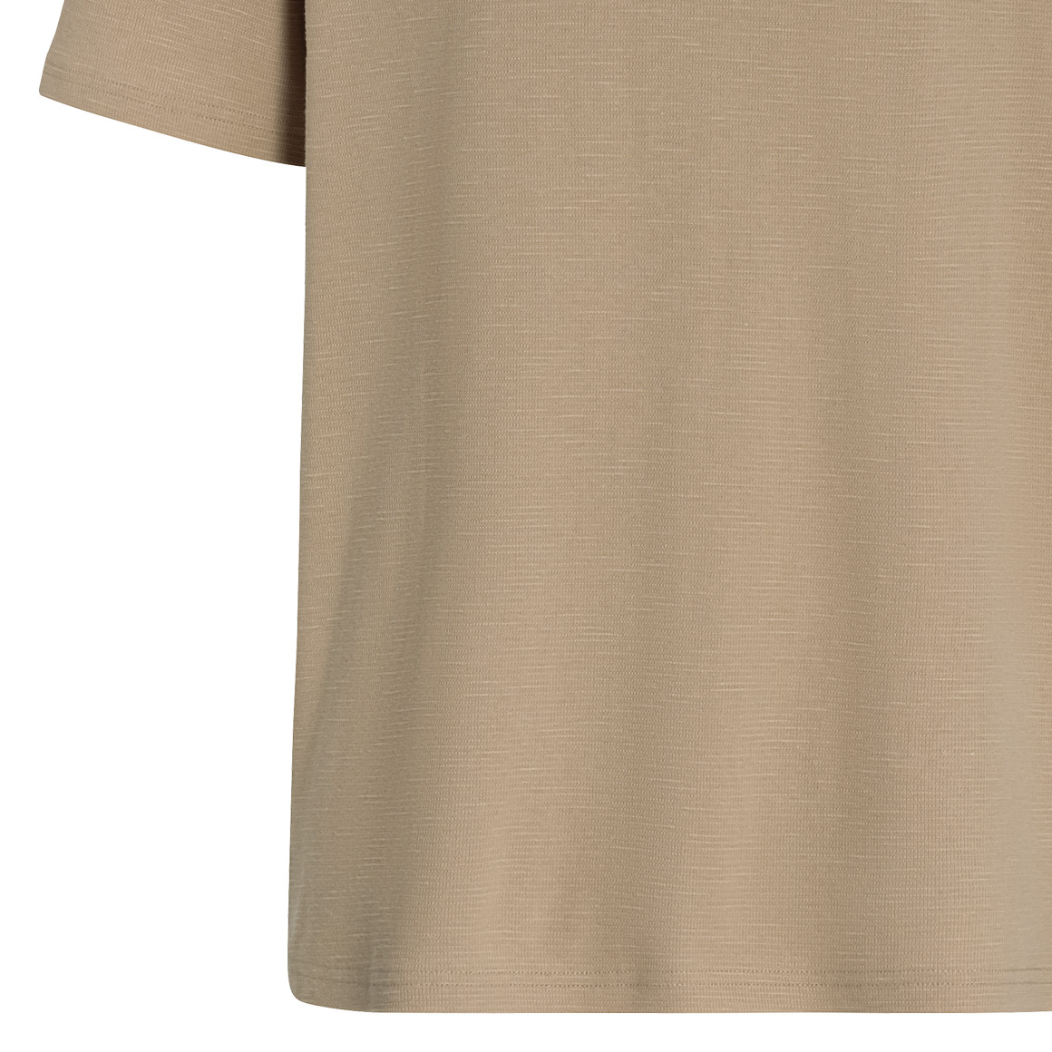 VanVaan Herren T-Shirt aus strukturiertem Material beige