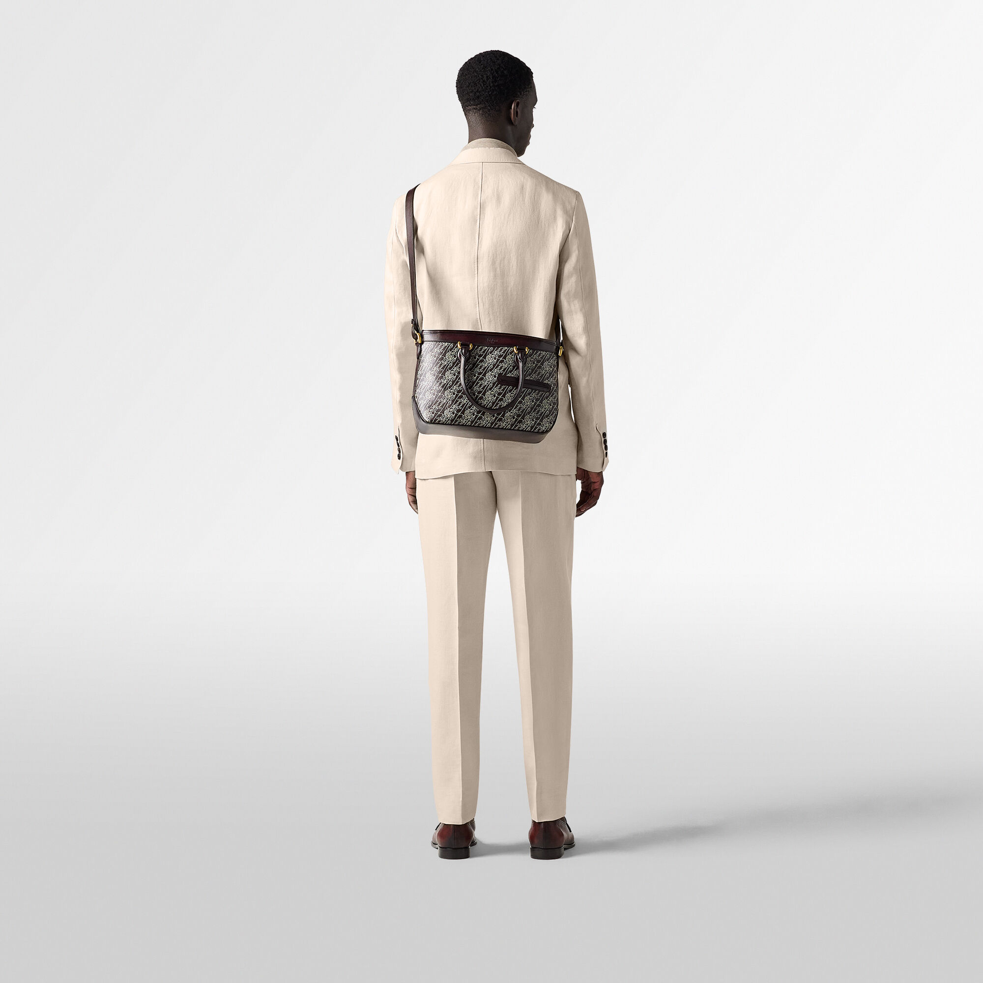 Polo Manches Longues Leger En Laine Avec Jacquard Scritto