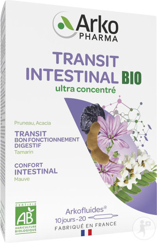 Arkopharma Arkofluides Transit Intestinal Bio Ultra Concentré 20 Ampoules