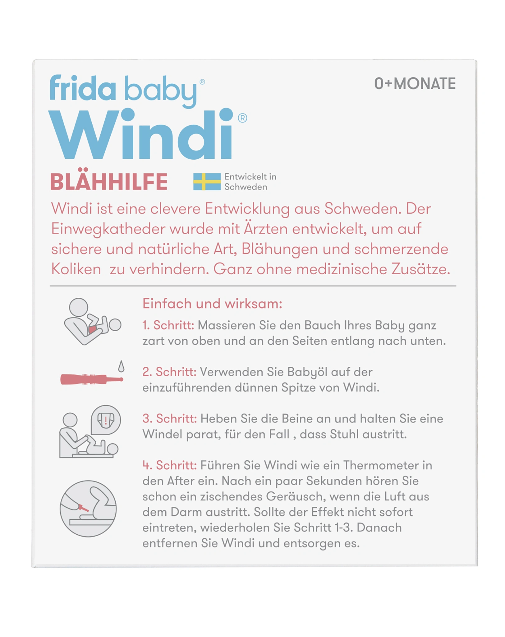 Blähungshilfe FRIDA BABY - WINDI in weiß