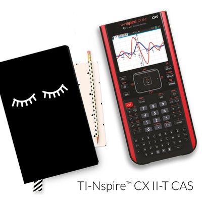Calculatrice graphique TI-Nspire CX II-T CAS - mode examen intégré - Edition Python - précision algébrique