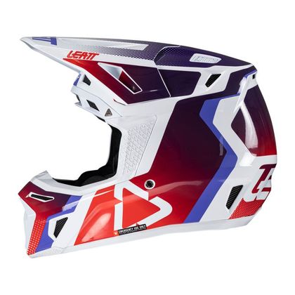 Casque cross Leatt 8.5 avec masque 5.5 2025 - Rouge / Bleu