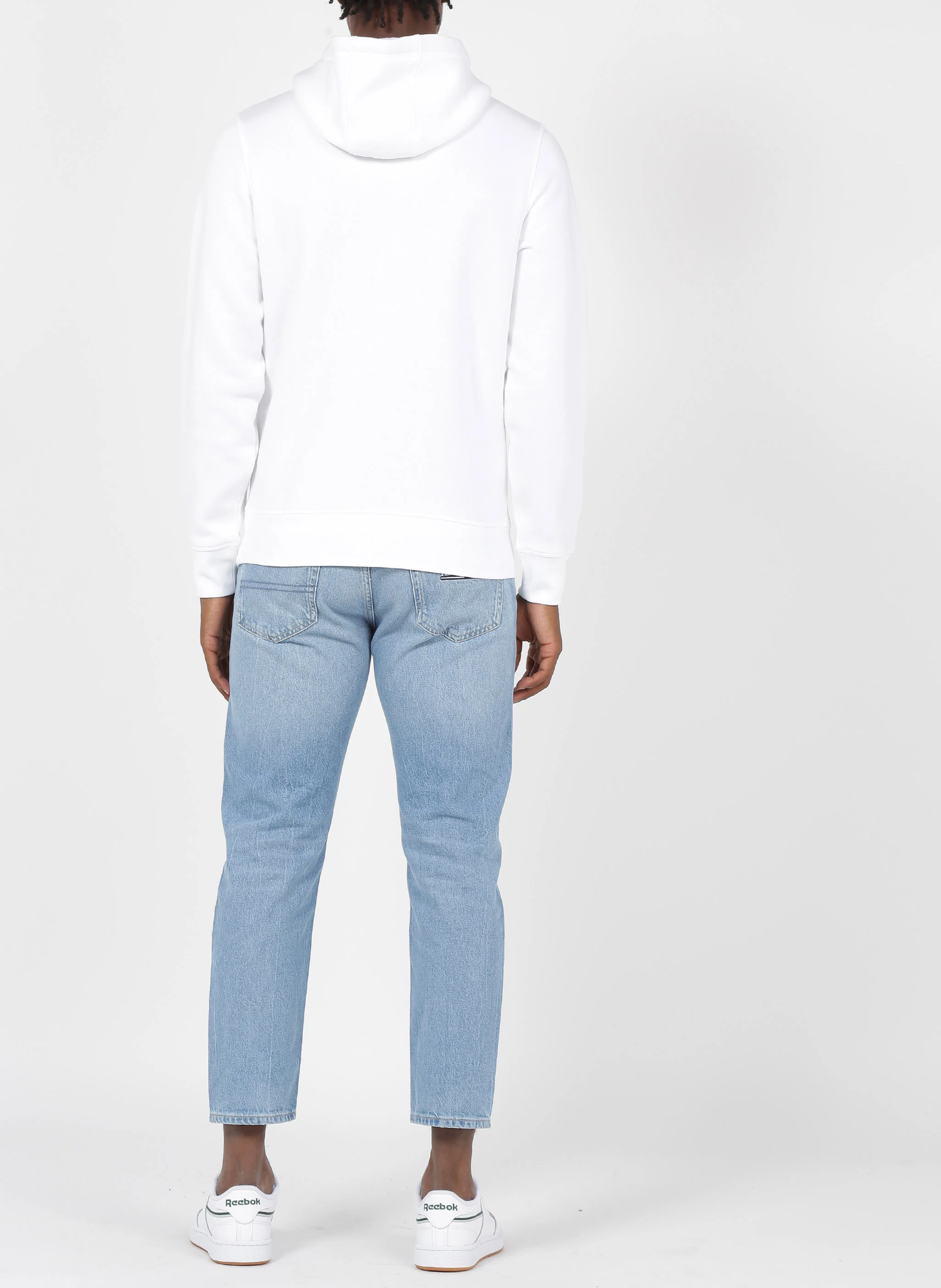 Sweat à capuche regular-fit en coton mélangé | Blanc