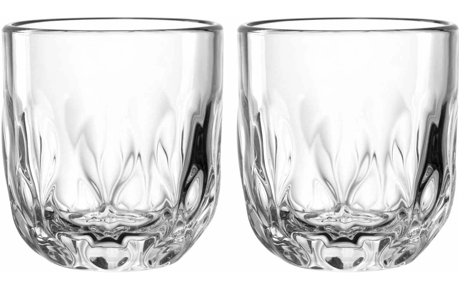 Cappuccino Becher Gocce 3 220 ml, 2 Stück, TransparentCappuccino-/Kaffeetasse für Heissgetränke