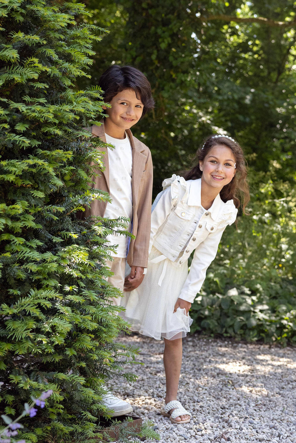Le Chic zomerjas ALLY met ruches wit
