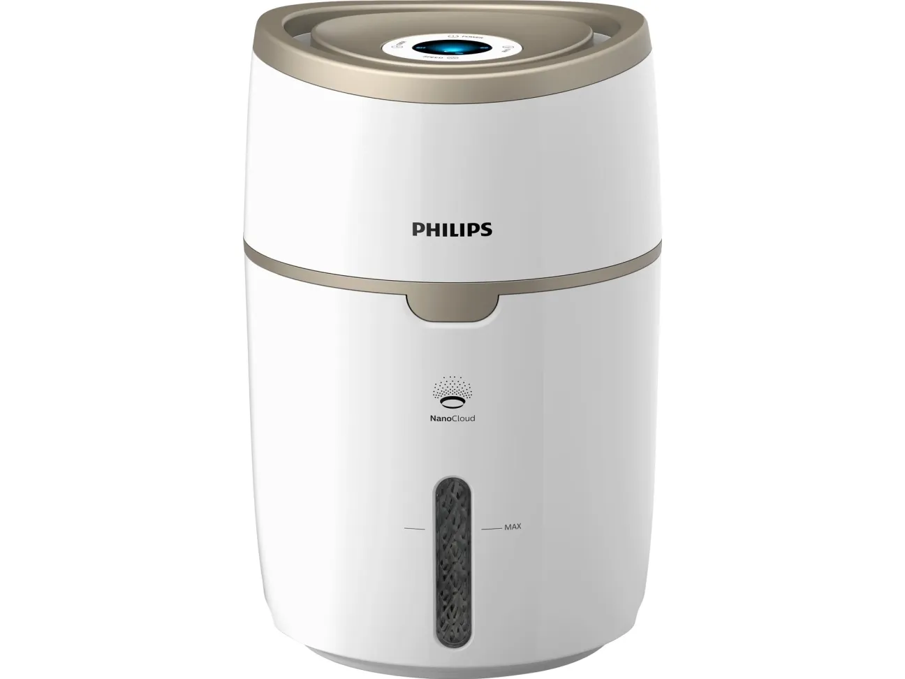 Philips Series 2000 HU4816 - Luftfugter - mobil, gulvstående - hvid/champagneguld