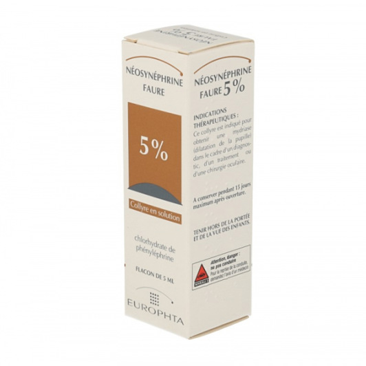 Collyre Oculaire Néosynéphrine Faure 5 ml - 5% ou 10%
