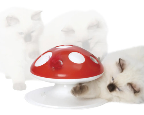 Catit Senses 2.0 Vliegenzwam Interactief 360° Veren Speelgoed
