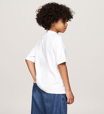 Tommy Hilfiger T-Shirt - Monotype bestickt - Weiß