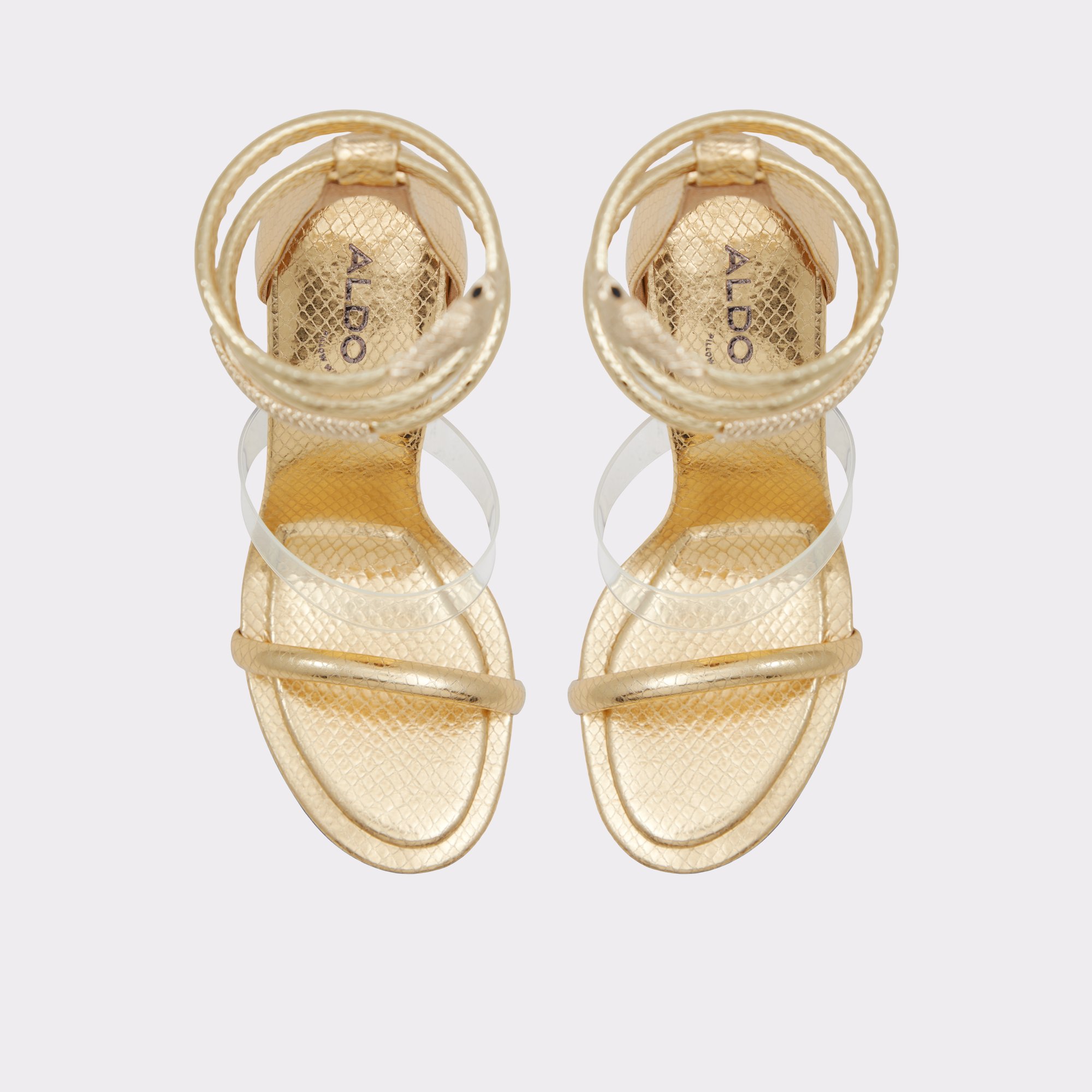 Minerva Gold Women Strappy Sandals