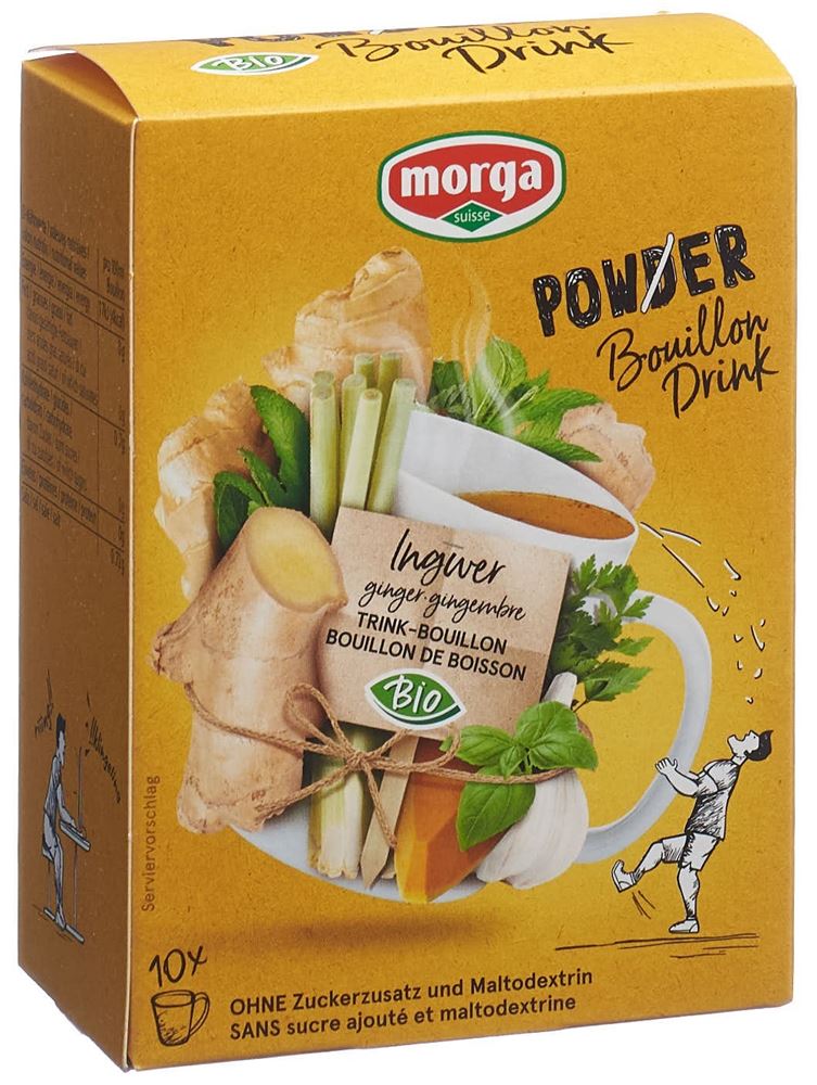 MORGA PowerPowder BouillonDrink Ingwer Bio Btl 4 g