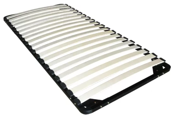 Lit gigogne 2 x 90 x 190 cm - Coloris : Naturel et blanc + sommier - SONIA