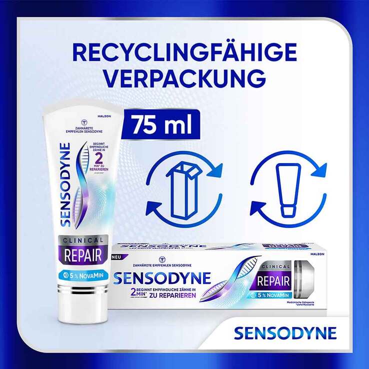 Sensodyne Clinical Repair Zahnpasta, 75 ml