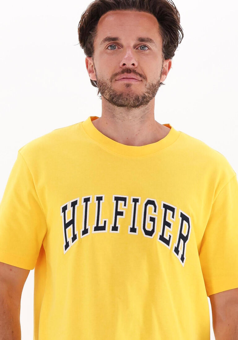 TOMMY HILFIGER gele tommy hilfiger t-shirt hilfiger arch casual tee