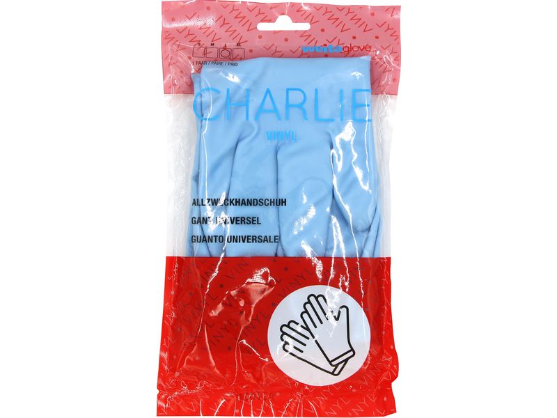 Weita Reinigungshandschuh Charlie L 1 Stück, Blau Vinyl Allzweckhandschuh