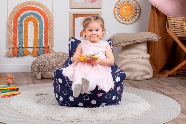 Knorrtoys® Sitzsack »Star, blue pink« für Kinder; Made in Europe