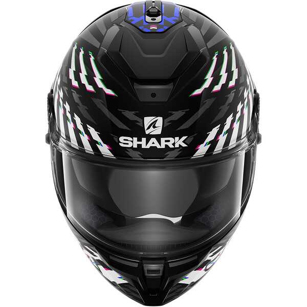 Shark - Casque Spartan GT E-Brake - double D Noir / Blanc / Gris