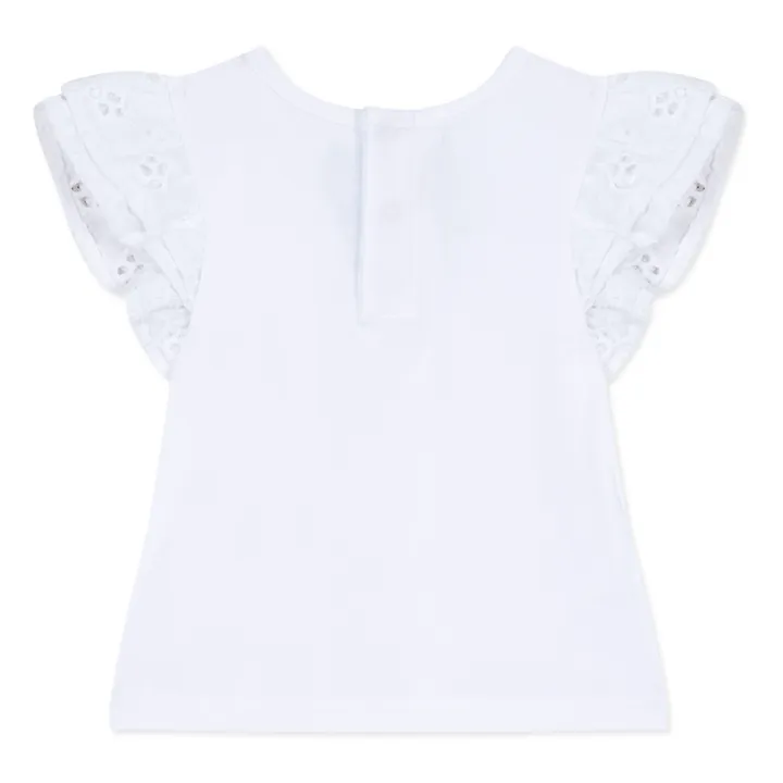 Tartine et Chocolat T-Shirt Broderie Anglaise | Blanc