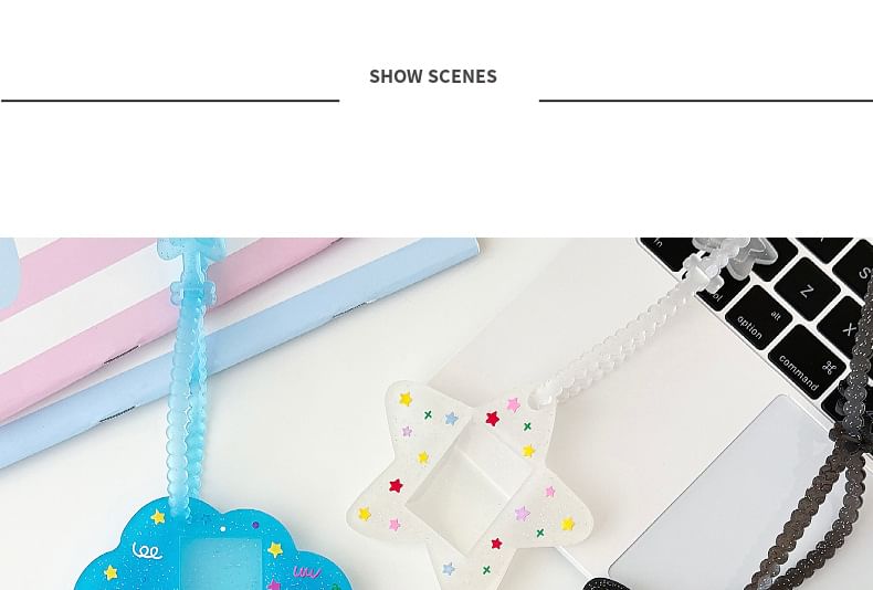 pinkjuava - Siliconen fotohouder tasbedel (verschillende ontwerpen)