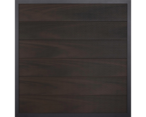 Hoofdelement GroJa Novara voorgemonteerd zonder palen, frame antraciet 180 x 180 cm notenhout