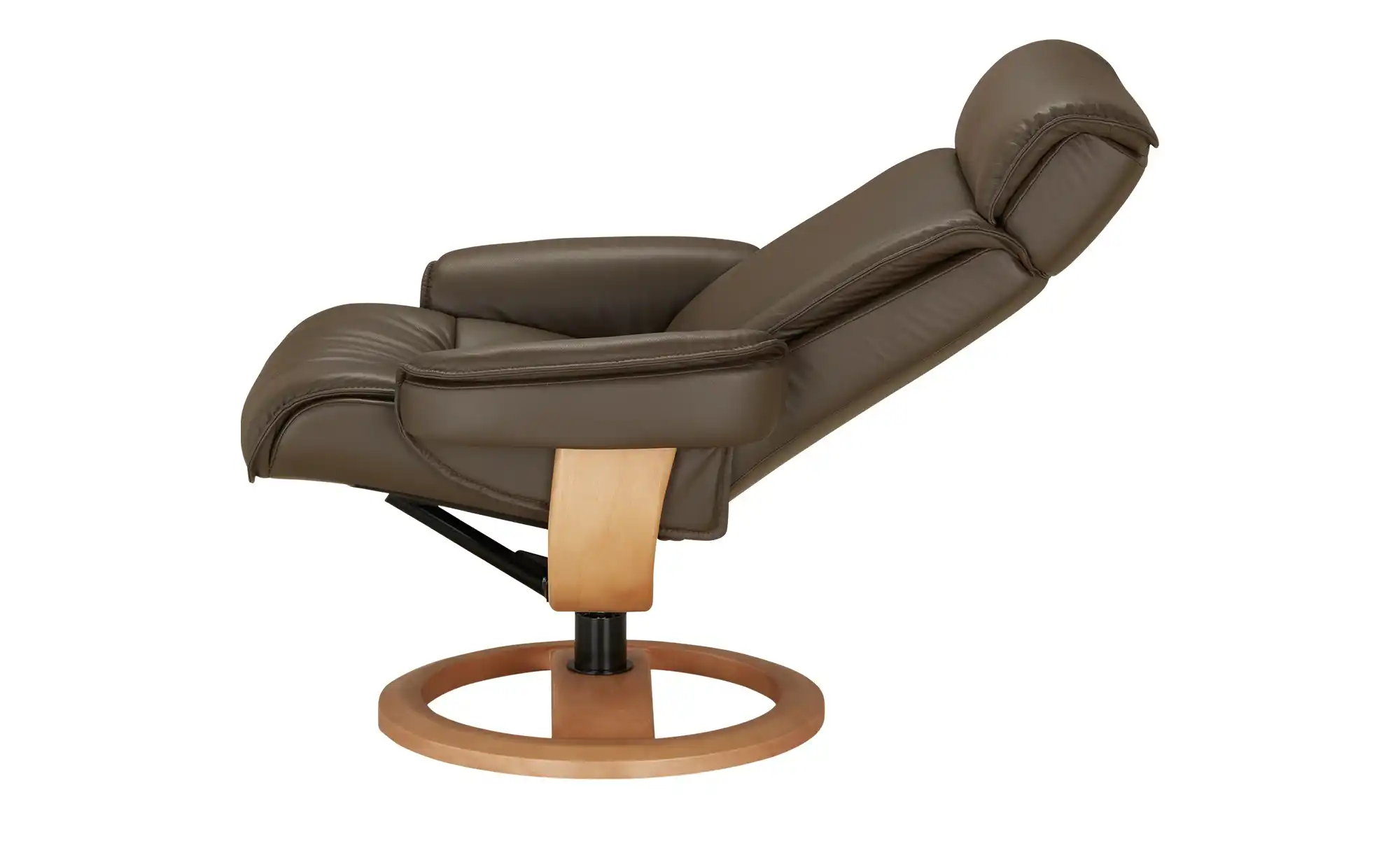 Nordic Life Sessel-Hocker-Set aus Echtleder INC97