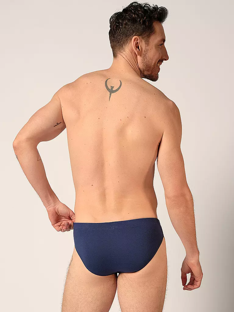 HUBER Brasil Slip 3er Pkg. blue black selection  blau