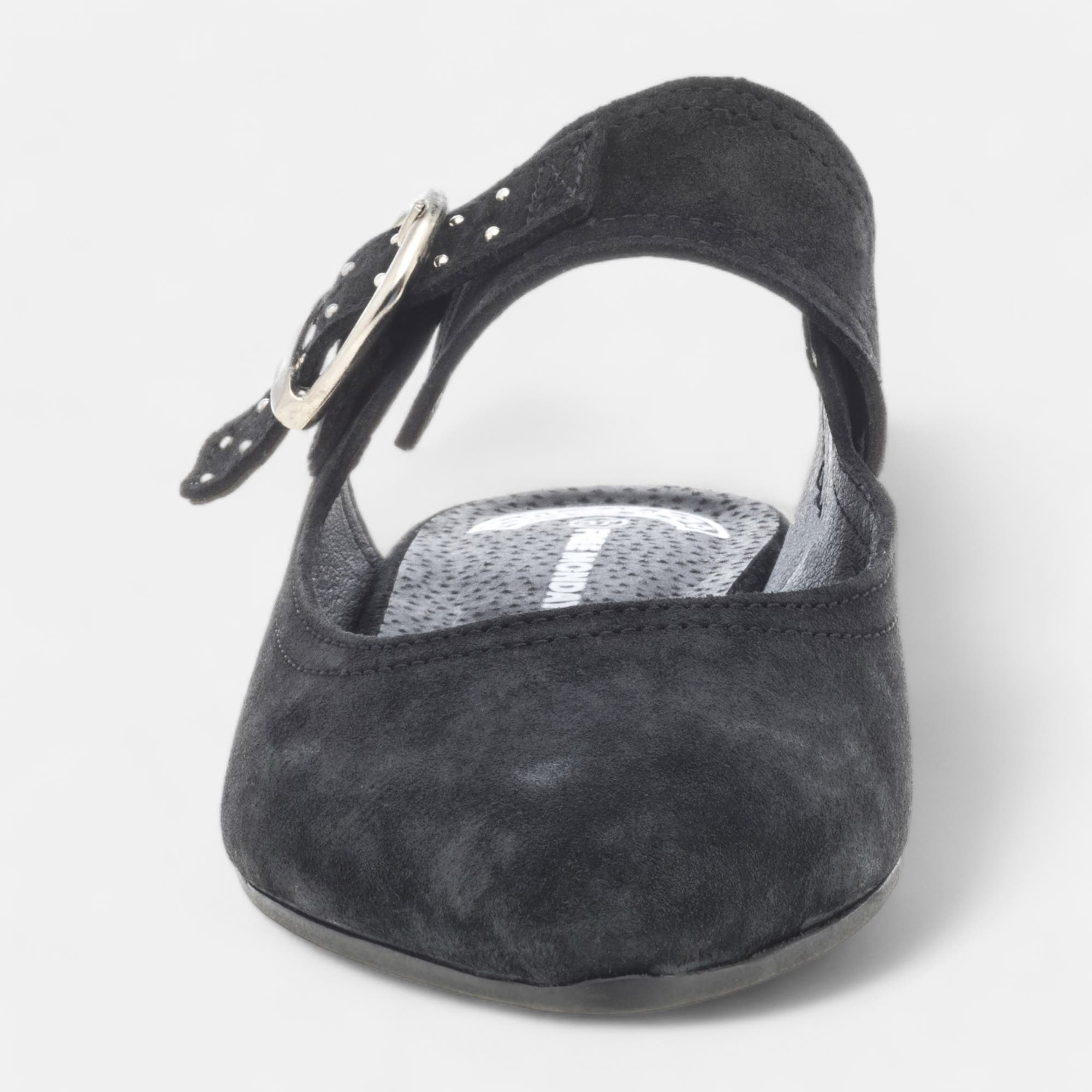 Mules Femme en cuir noir
