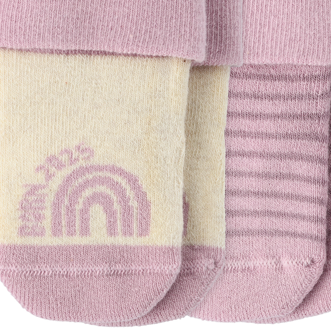 Topomini Pure Collection 2 Paar Newborn Frotteesocken Born 2025 rosa