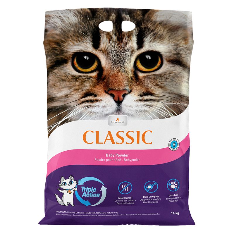 Litière Intersand Classic, senteur talc pour bébé à prix discount sur bitiba.fr