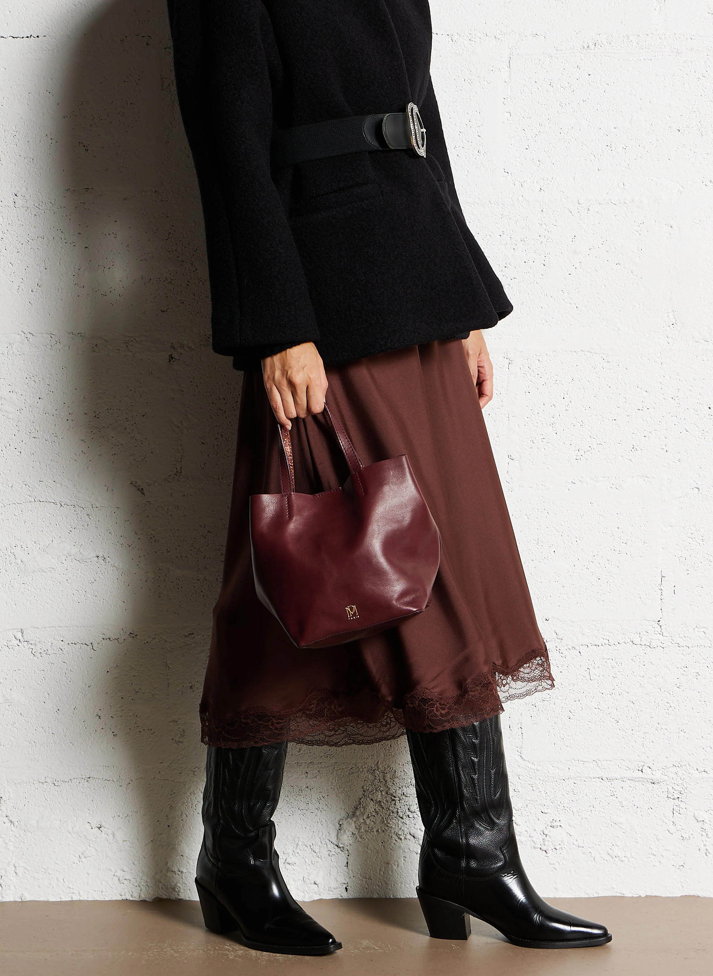 SWEETY - Petit sac cabas en cuir| Rouge