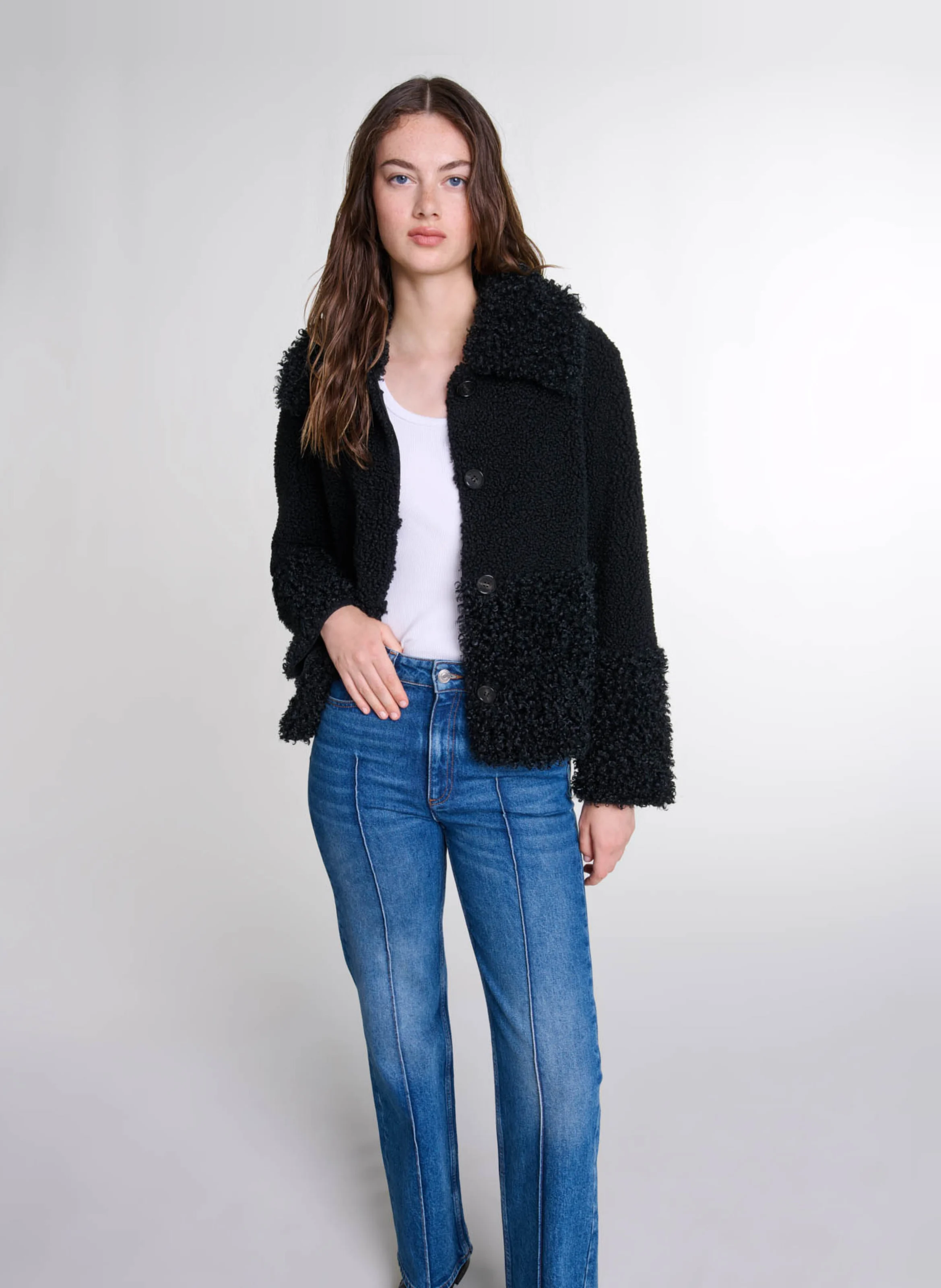 Veste droite | Noir
