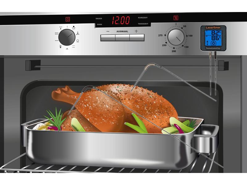 Laserliner Fleischthermometer ThermoControl Duo Digitales Thermometer