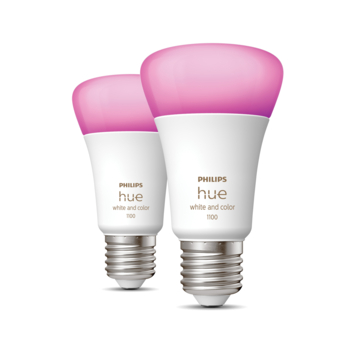 Philips Hue standaardlamp - wit en gekleurd 11W - 2 pack - E27