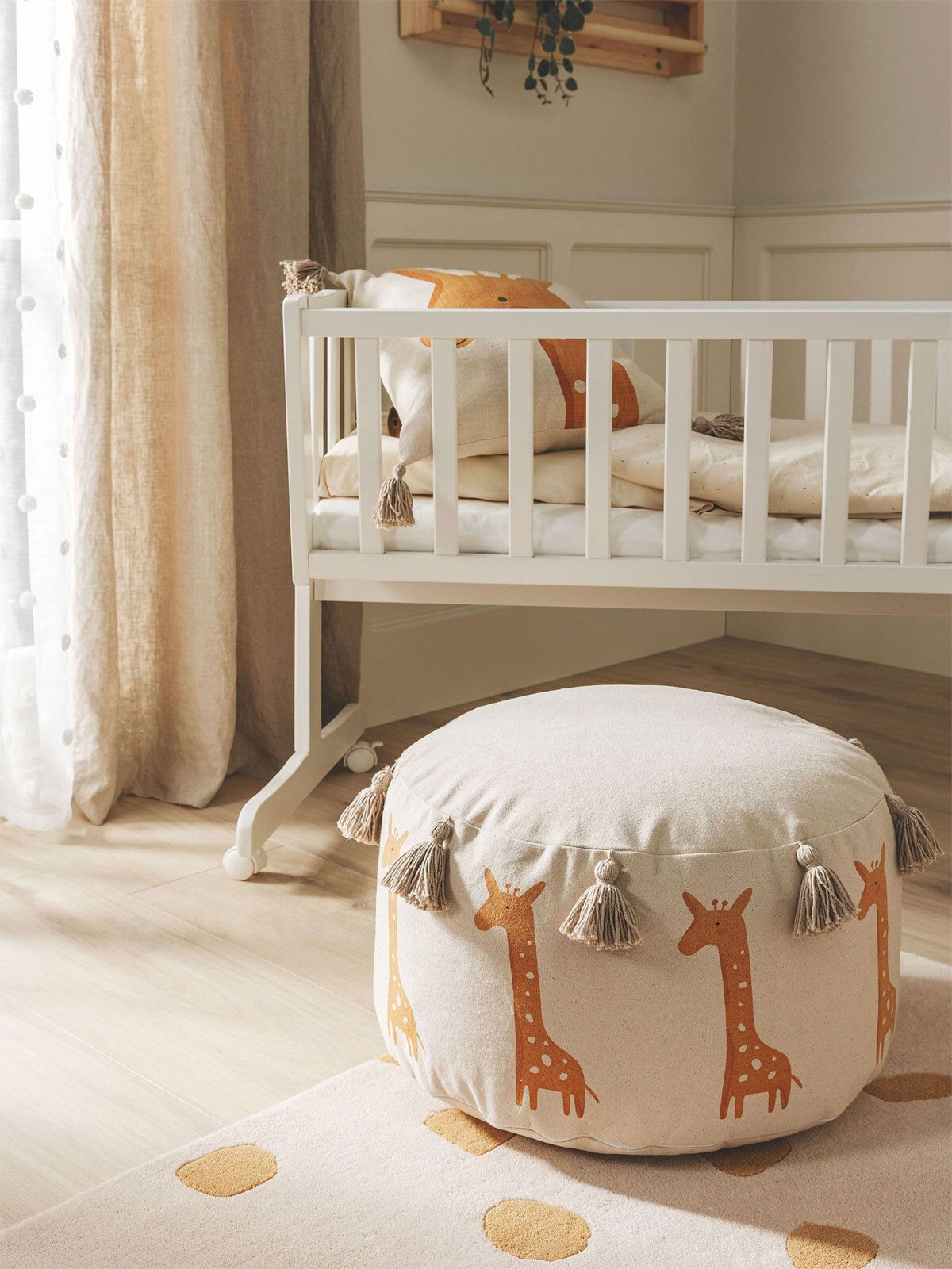 benuta LYTTE Pouf SAVANNAH 45 x 45 cm mehrfarbig