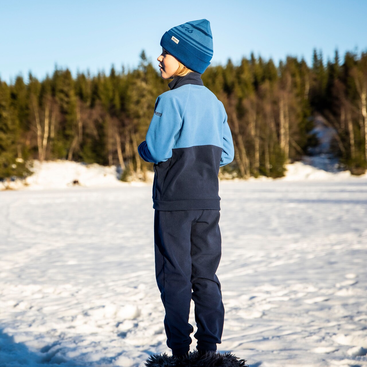 Bergans Smådøl V5 LongZip Kids Set<br>Varmt og deilig fleece-sett til barn