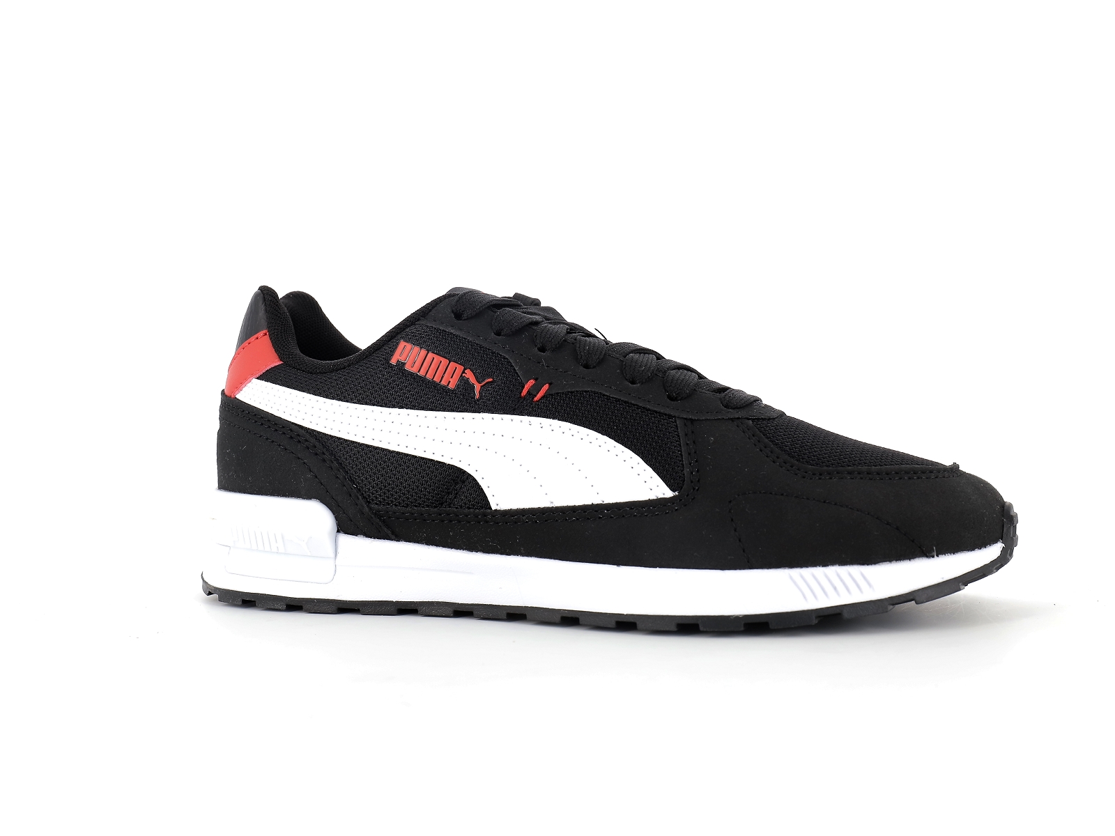 Puma-381987 Matières combinées Noir Rouge