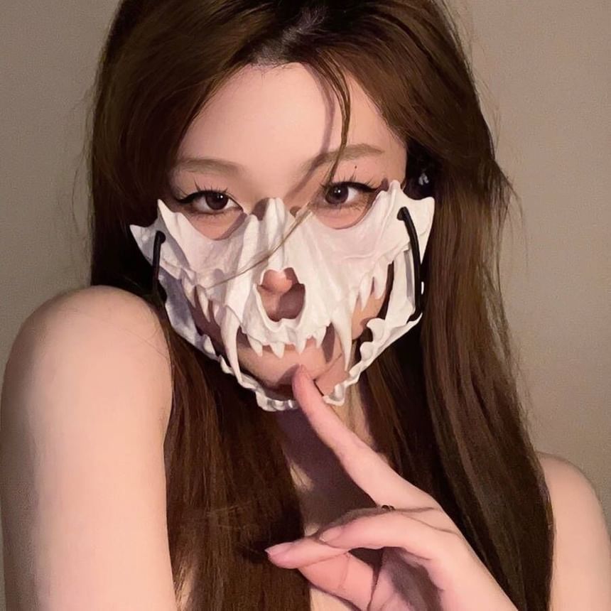 Choyu - Halloween 2D Kostuum Half Gezichtsmasker