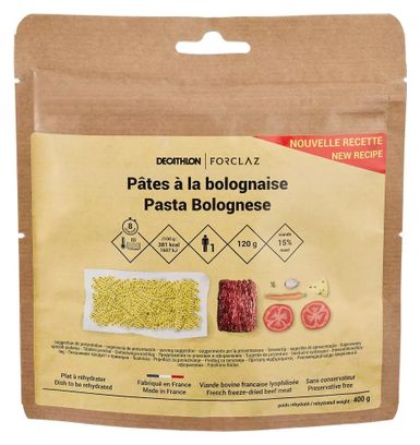 Repas déshydraté Decathlon Nutrition Pâtes à la bolognaise 120g