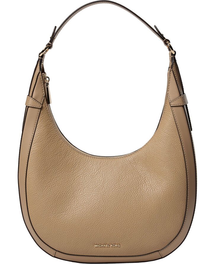 Michael Kors LG CRESCENT TZ HOBO SHLDR Camel