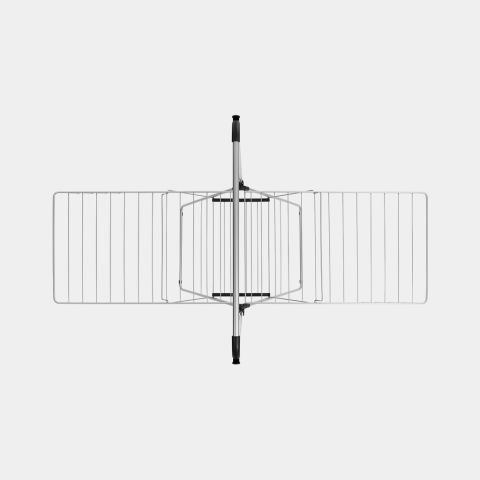 HangOn droogrek, 25 meter met stang - Metallic Grey
