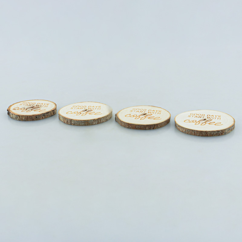 Lot de 4 dessous de verre 'Coffee'