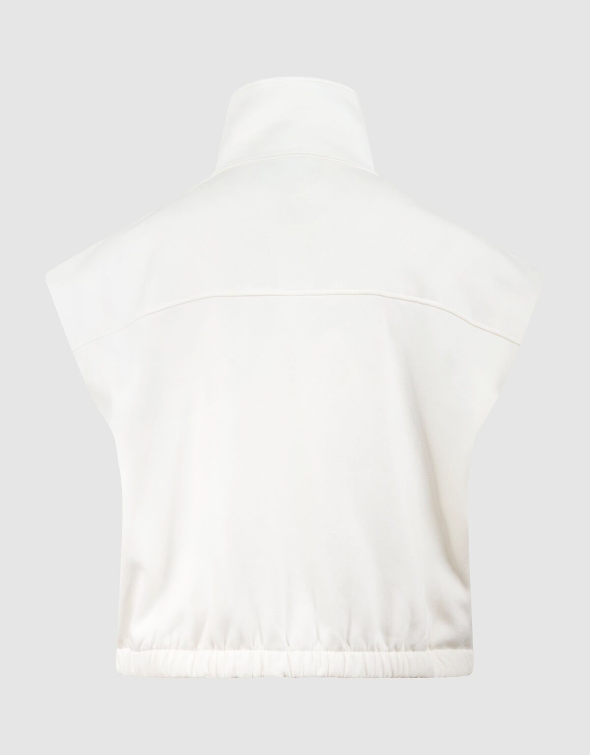 Sleeveless Sweat Jack Gebroken Wit