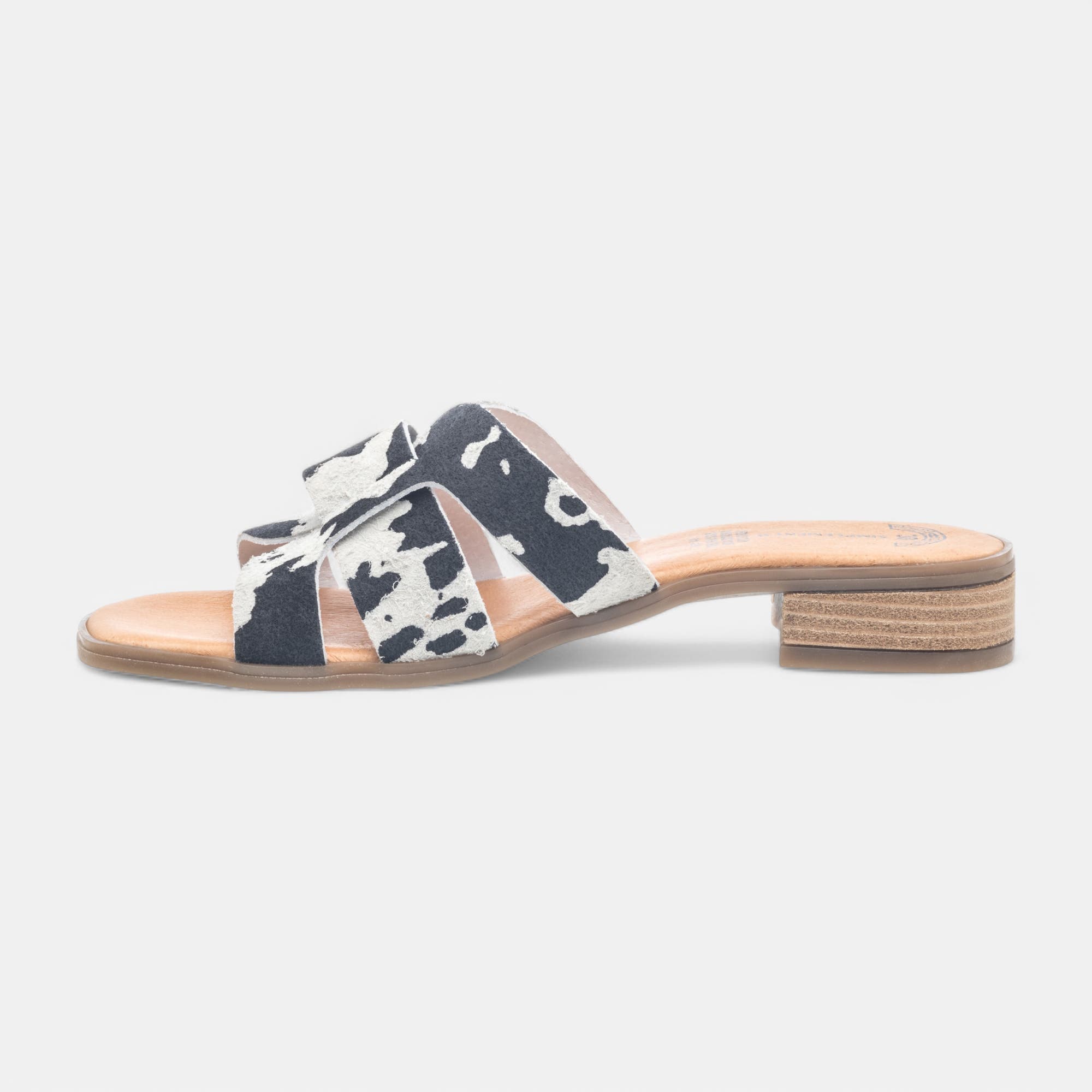 Mules Femme en cuir noir
